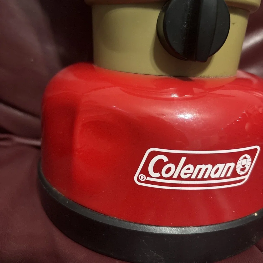 ⭐️ Coleman Model 5329 Red Fluorescent Camping Lantern Battery Operated 13